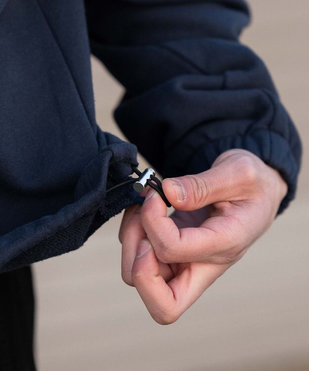 WEGO 【ユニセックス着用ITEM】スタンドネックZIPパーカー ネイビー