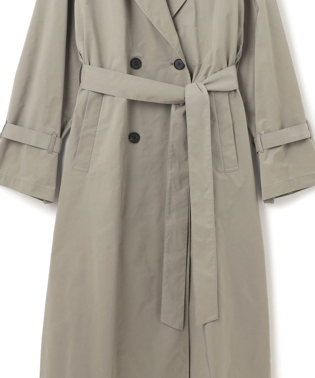ICB L 【撥水加工】メモリーストレッチタフタ トレンチコート カーキ系