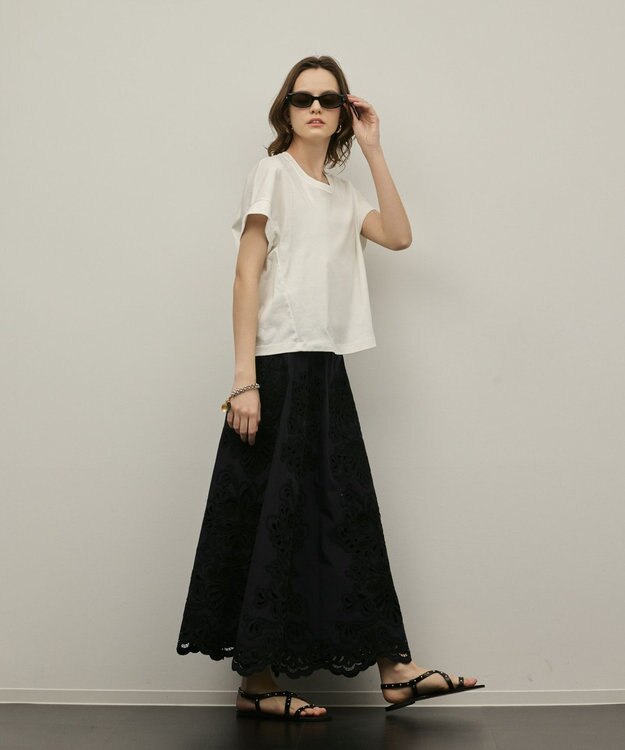 GRACE CONTINENTAL ルーズカットTシャツ ホワイト