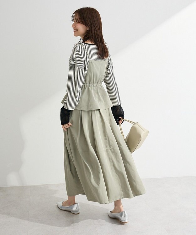 Green Parks ＳＥＴ２点　キャミビスチェ＋スカート Khaki