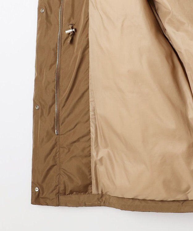 自由区 L 【17号サイズまで展開・カタログ掲載】マイクロタッサーダウンスタンドカラー コート キャメル