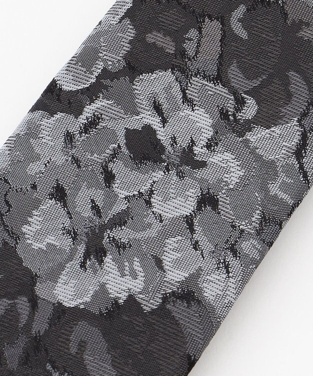 JOSEPH HOMME ペインティングフラワー　ネクタイ グレー系7