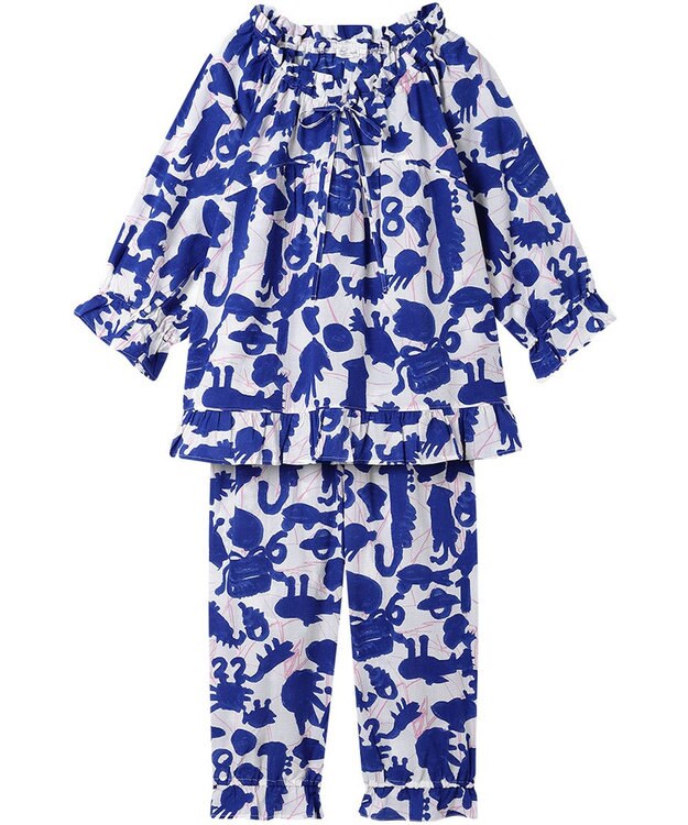 tsumori chisato SLEEP ツモリチサト パジャマ 綿100%(本体) ローン素材 8分袖 長袖 8分丈 レディース UDT211 /ワコール アイボリー