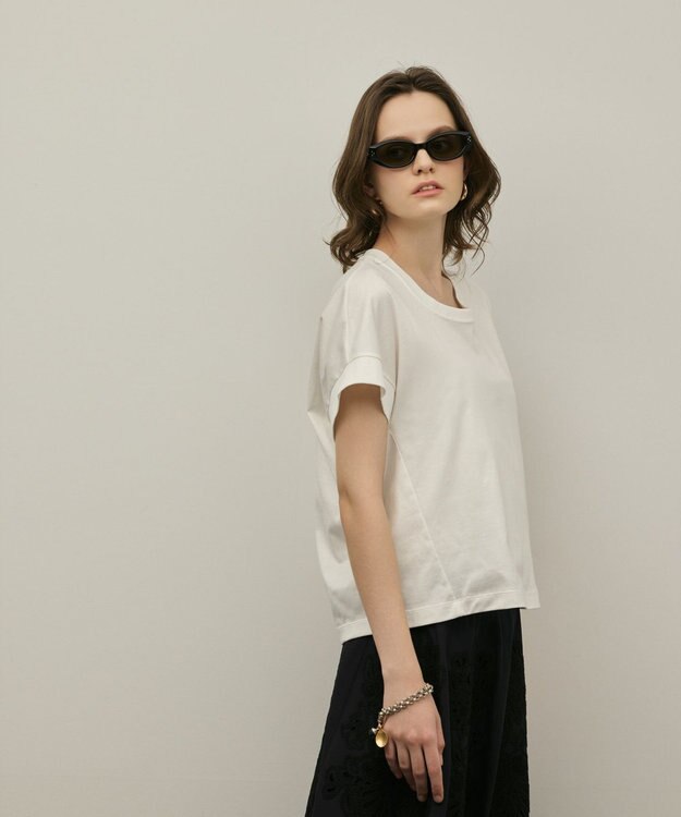 GRACE CONTINENTAL ルーズカットTシャツ ホワイト