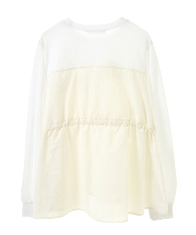 Green Parks ナイロンドッキングドロストプルオーバー Ecru