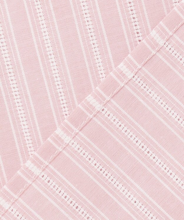 J.PRESS LADIES L 【洗える】BEZ 空羽ストライプ シャツ ブラウス ピンク系