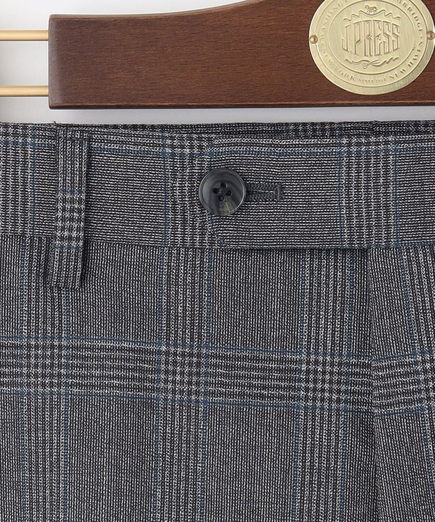 J.PRESS MEN 【PEPPIN MERINO COMFORT】 ブロックチェック スラックス グレー系3