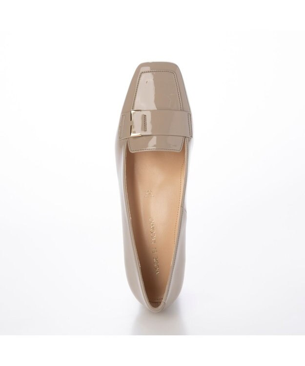 MODE ET JACOMO 【レイン対応】クラシックデザインレインパンプス ライトオークエナメル