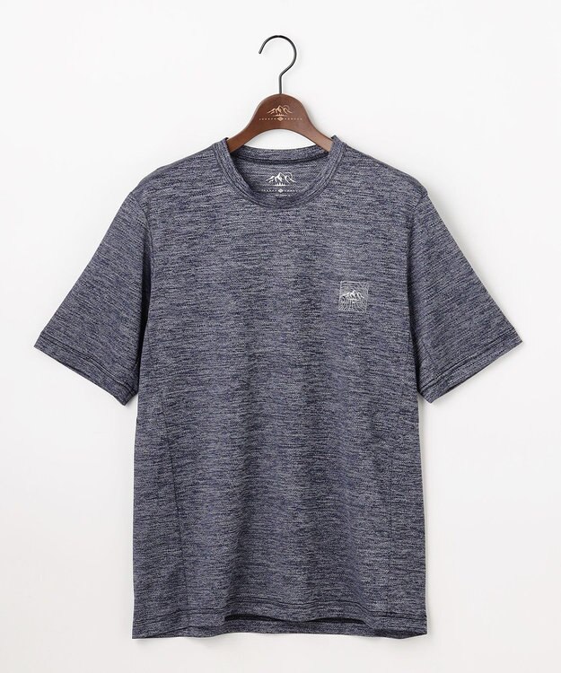 JOSEPH ABBOUD MOUNTAIN 【ゆったり】ドライクールスキンアウトドア Tシャツ ネイビー系