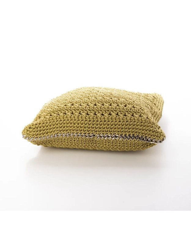 UNBILLION cachecache チェーンかがり横編みワンショルダー グリーン