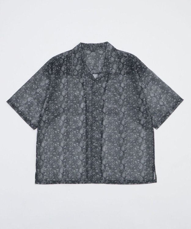 WEGO メッシュパターンオープンカラーシャツ（SS） 柄1