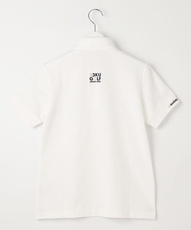 23区GOLF 【WOMEN】【吸水速乾・UVケア】カノコ 半袖ポロシャツ ホワイト系