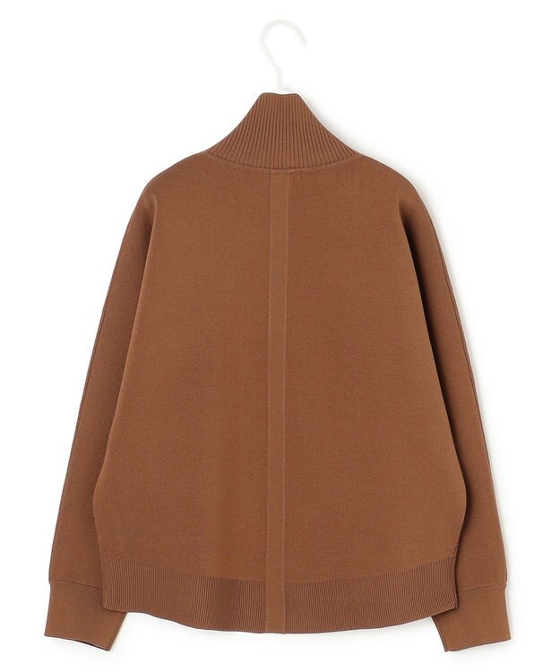 ICB 【洗える】シンセティックダブルフェイス ニットトラックジャケット コーヒー系