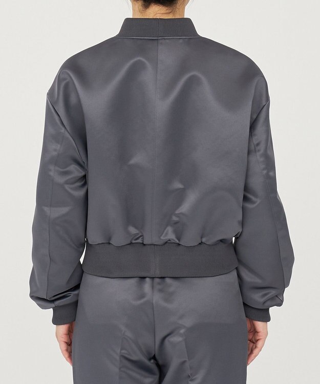 uncrave ラスターサテン ブルゾン（uncrave WHITE） スレート