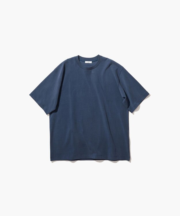 ATON AGING FRESCA PLATE | ルーズフィットＴシャツ - UNISEX NAVY