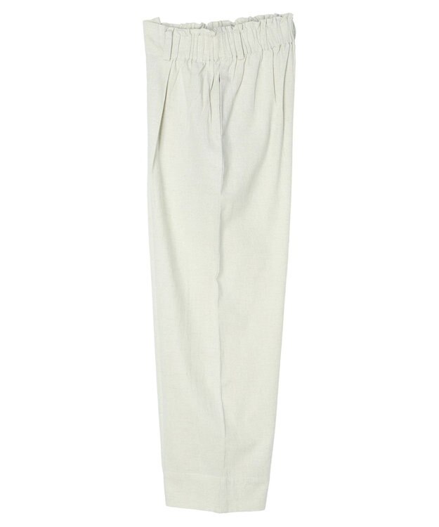 Green Parks インド 綿麻フロントタックパンツ Natural