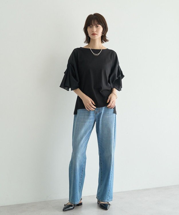 YECCA VECCA シアースリーブカットソー Off White