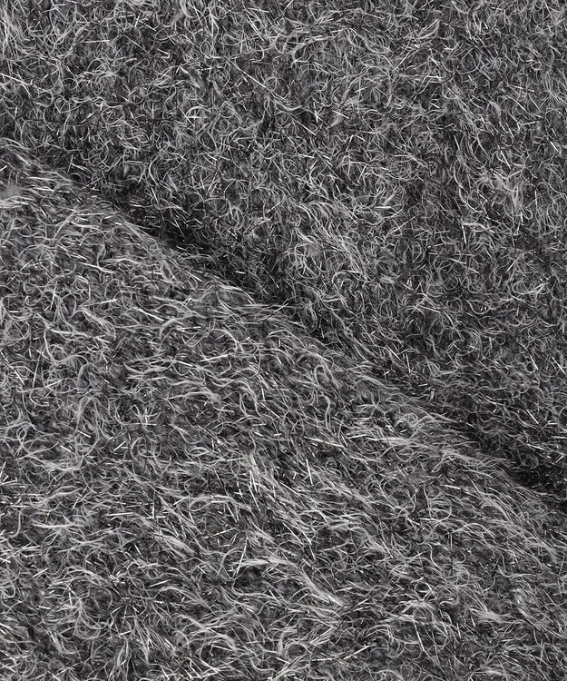 uncrave ラメ シャギー ニット プルオーバー（uncrave STANDARD） シルバー×チャコール