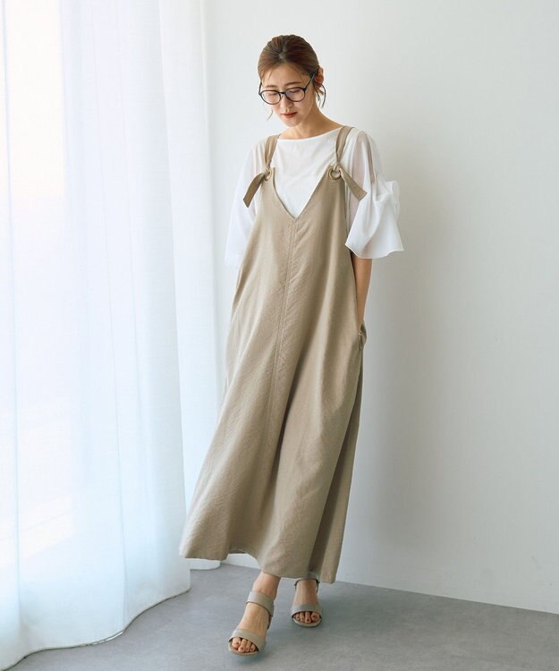 YECCA VECCA シアースリーブカットソー Off White