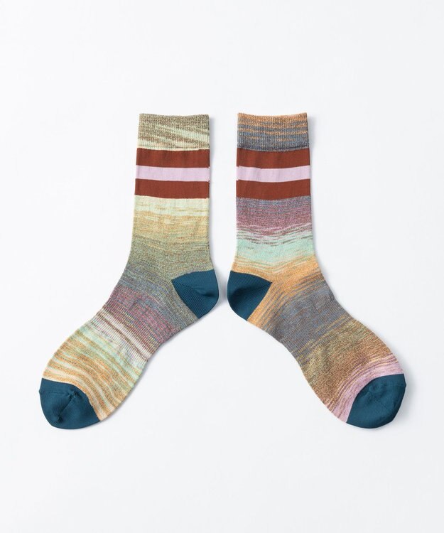 TRICOTE カスリラインソックス 07MIX