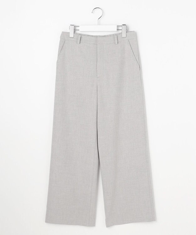 J.PRESS LADIES L チェルビック セミワイド パンツ ライトグレー系