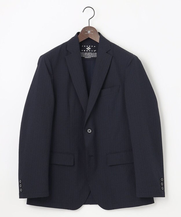 JOSEPH ABBOUD MOUNTAIN 【WEB/一部店舗限定】2WAYストレッチサッカー ジャケット ネイビー系