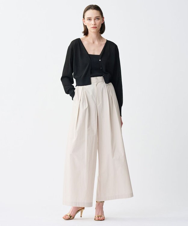 uncrave シアーニット 2WAYカーディガン ブラック