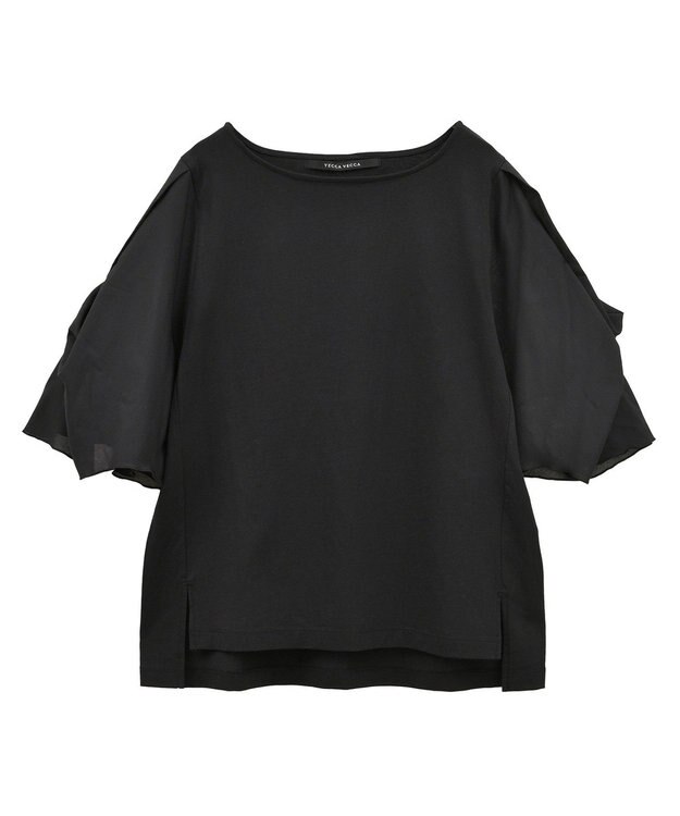 YECCA VECCA シアースリーブカットソー Off White