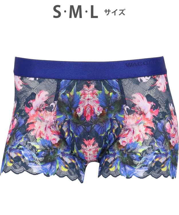 WACOAL MEN WACOAL MEN ボクサーパンツ 【レースボクサー】 フロント快適グラマラス 通気性 前閉じ 下着 メンズ WT3827 /ワコールメン グレイッシュブルー