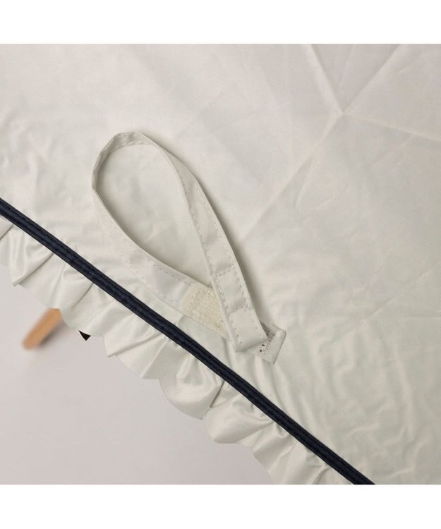 UNBILLION カシュネ cachenez / PUヒートカットフリル3段折りたたみ傘 ホワイト