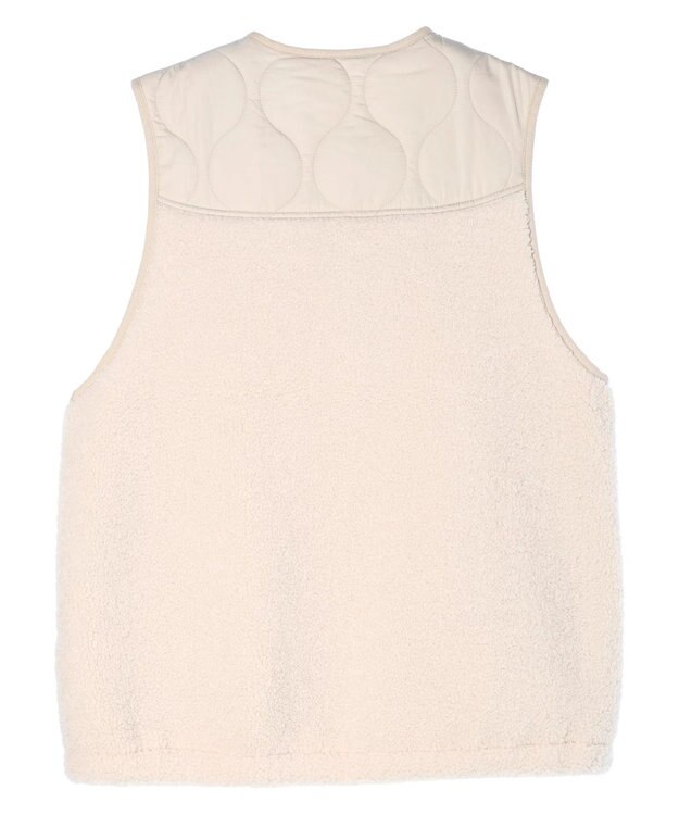 CRAFT STANDARD BOUTIQUE キルティングボア切替ベスト Ivory