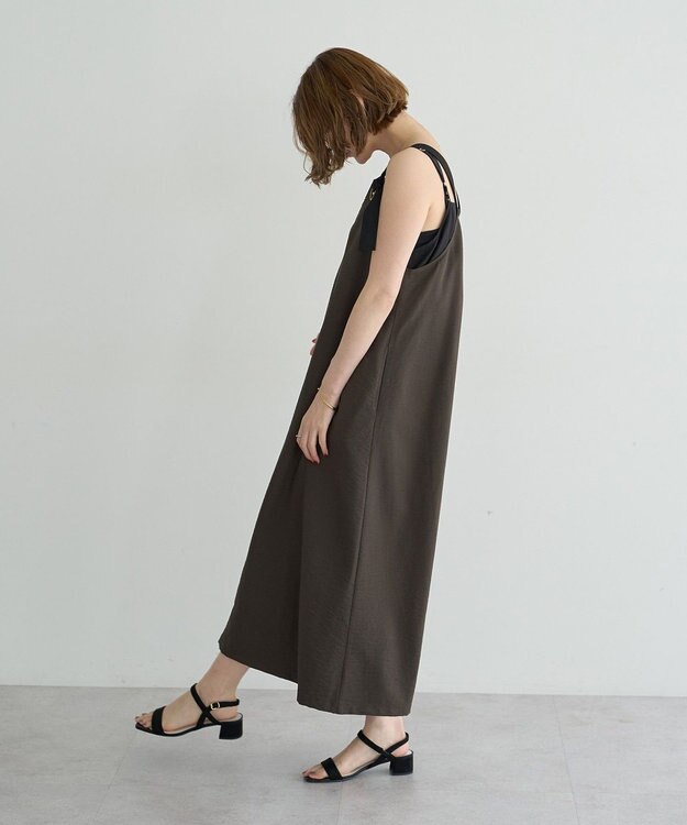 YECCA VECCA ベルトストラップサロペット Charcoal Gray
