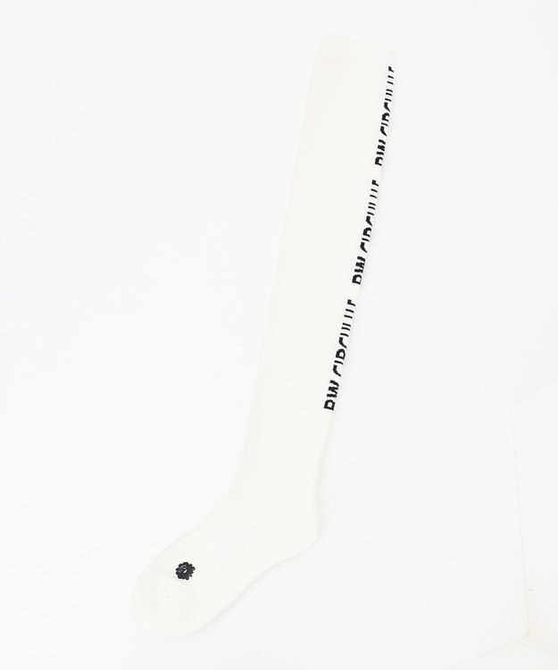 PW CIRCULUS 【WOMEN】【土踏まずをサポート】ロゴ ニーハイ ソックス ホワイト系