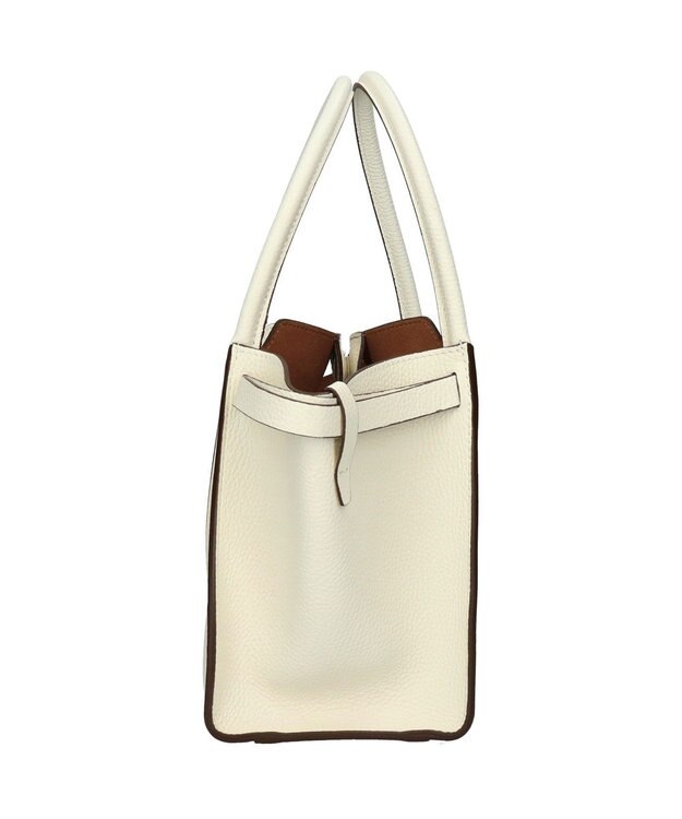 INTER-CHAUSSURES 【LORISTELLA】ソフトカーブ ハンドバッグスモール ホワイト