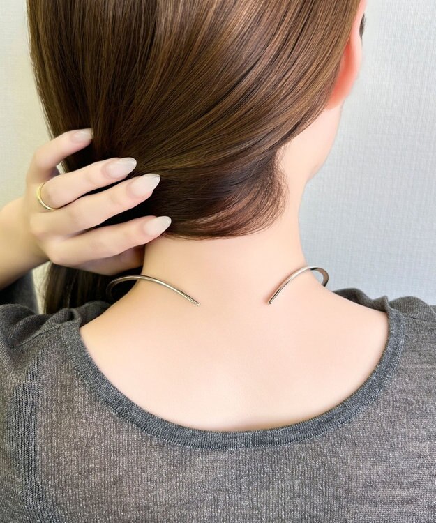 Phoebe ルーセントラインチョーカー　シルバー/ネックレス/ネックカフ/40cm シルバー