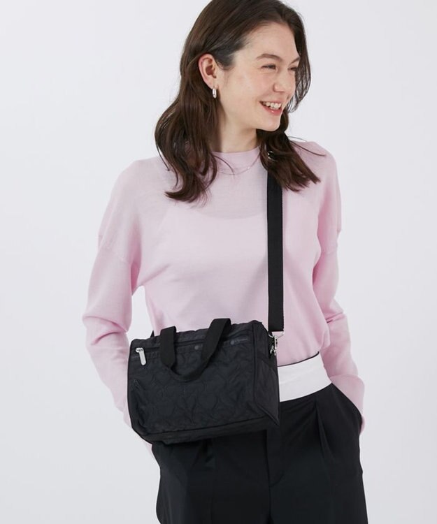 EVERYDAY SM SATCHEL/ブラックハートデボス / LeSportsac