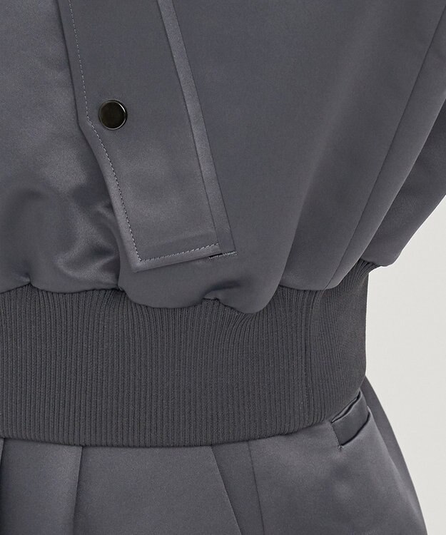 uncrave ラスターサテン ブルゾン（uncrave WHITE） スレート