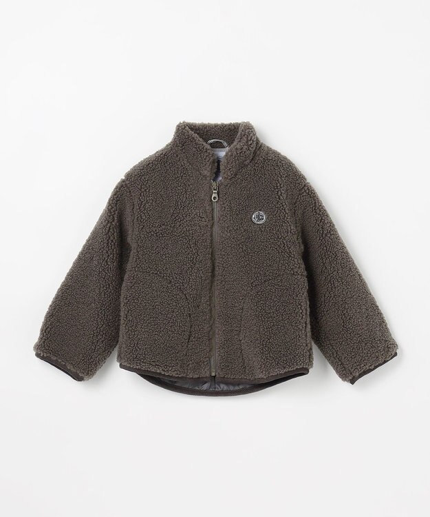 J.PRESS KIDS 【100-130cm】スタンドカラー ボア ブルゾン ブラウン系