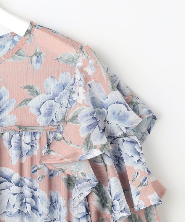 Feroux 【洗える】フラワープリント ワンピース ピンク系9