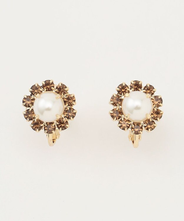 TOCCA COLOR PEARL EARRINGS イヤリング スモーキー系