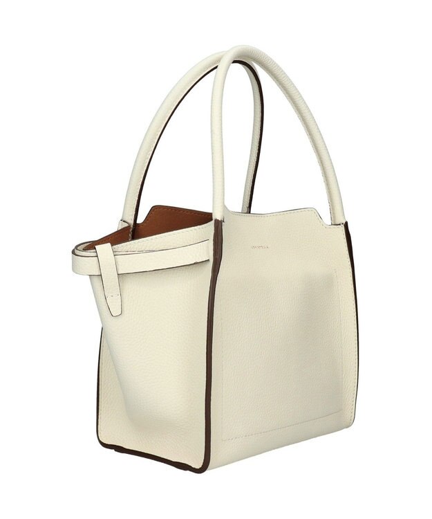 INTER-CHAUSSURES 【LORISTELLA】ソフトカーブ ハンドバッグスモール ホワイト