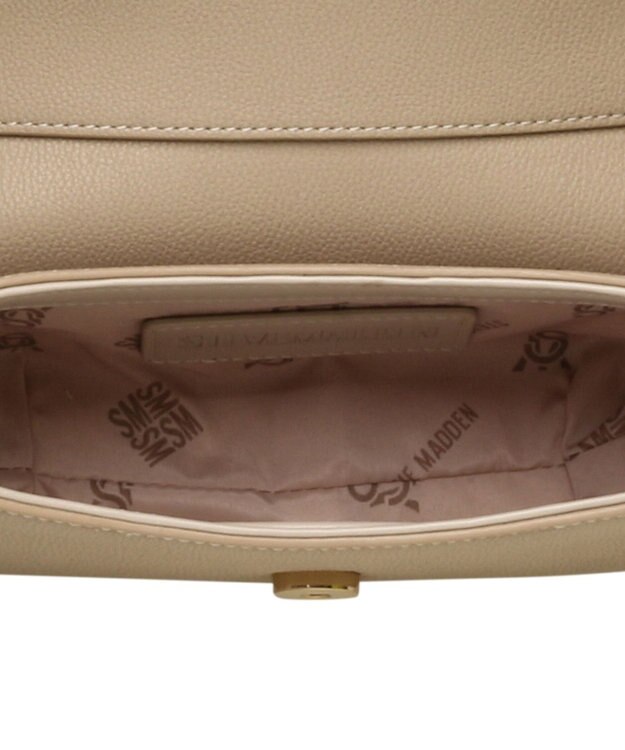 STEVE MADDEN BTAIGA ラウンドフラップショルダー2WAYバッグ タン