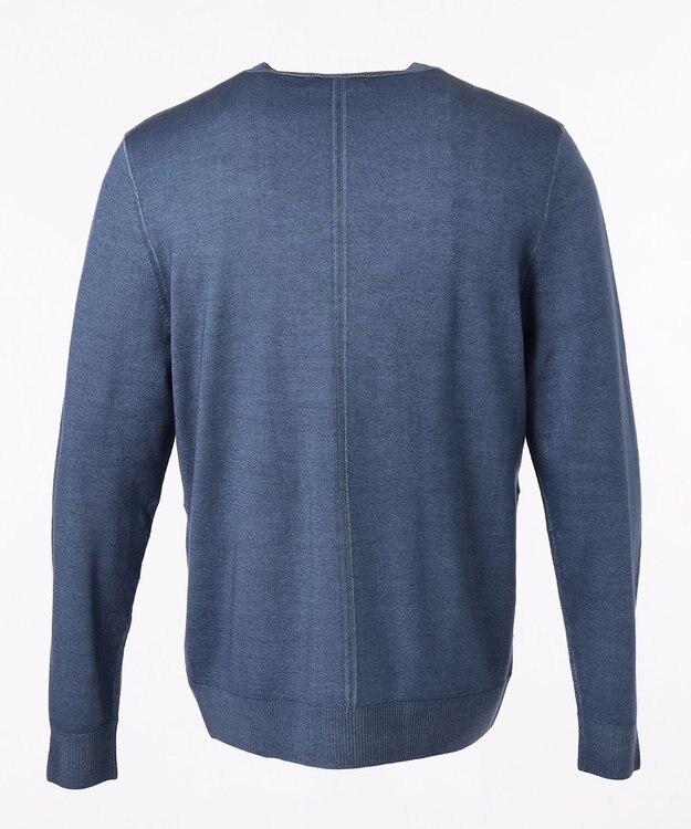 JOSEPH ABBOUD ビンテージガーメントダイ　Vネックニット ブルー系