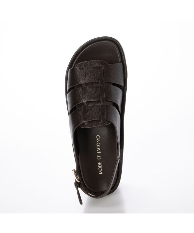 MODE ET JACOMO <MODE ET JACOMO>厚底グルカデザインウエッジサンダル ダークブラウン