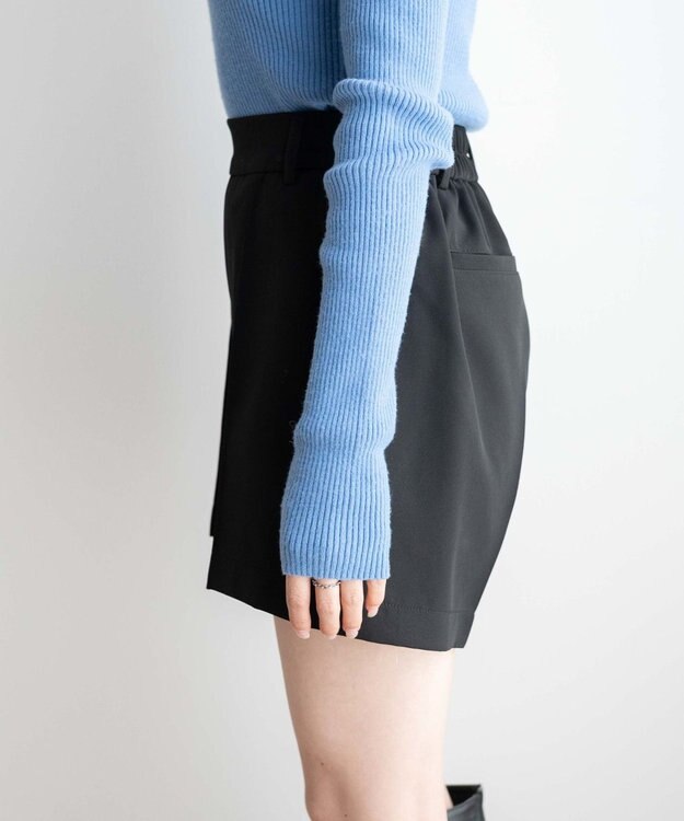 WEGO ピンタックショートパンツ ブラック