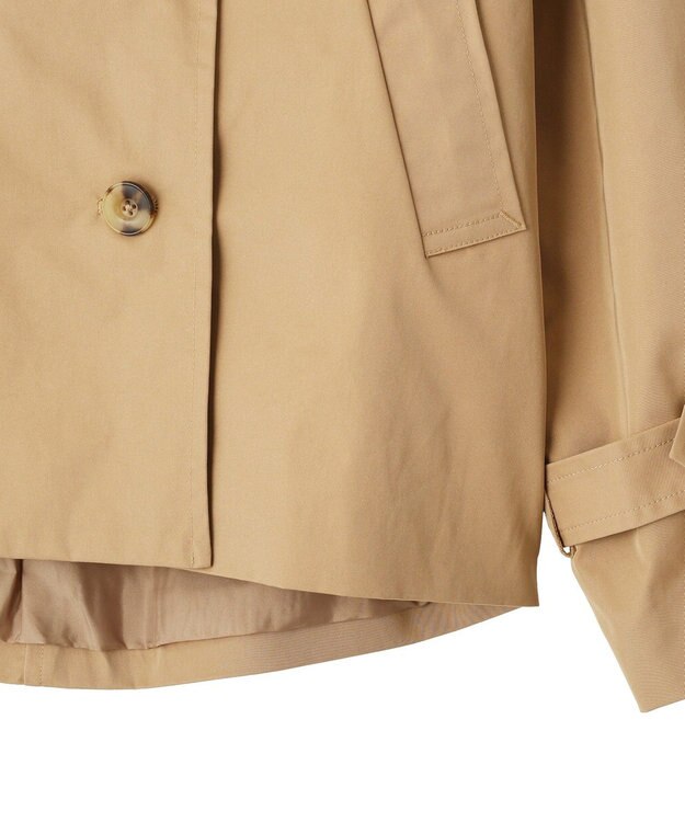 YECCA VECCA レースMIXショートトレンチコート Beige