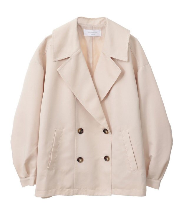 Green Parks 撥水加工　ショート丈トレンチコート Light Beige