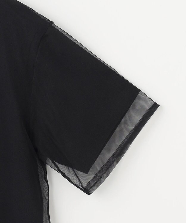 組曲 チュールロゴ Ｔシャツ ブラック系