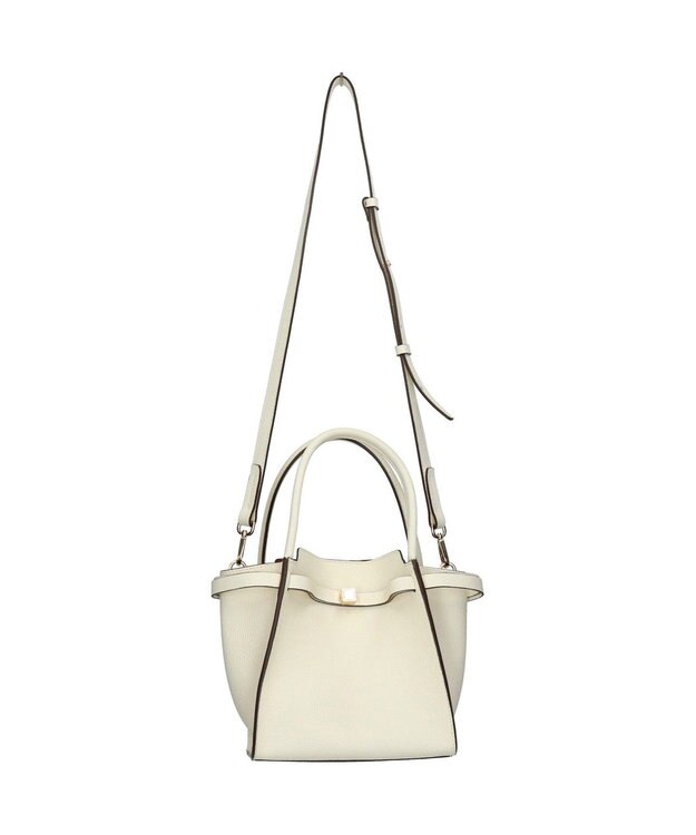 INTER-CHAUSSURES 【LORISTELLA】ソフトカーブ ハンドバッグスモール ホワイト