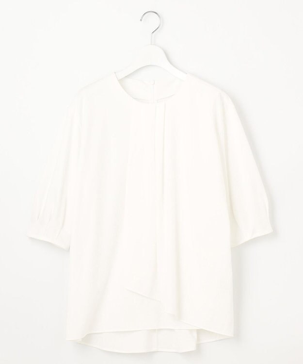 自由区 L 【洗える】ハイツイストポンチアシンメトリー カットソー オフ